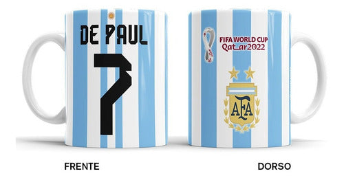 Sucede Bonito Argentina World Cup 2022 Mug Messi Di Maria Dybala Qatar 7