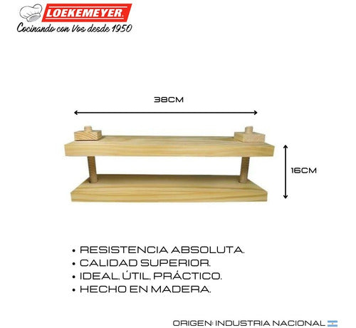 Loekemeyer Press Matambre Made of Wood 1