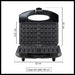 Oryx Waflera Electrica Antiadherente 750W Waffles Teflon Metalica 4