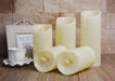 Set of 4 Flickering Warm Light Ivory Candles with Motion 2
