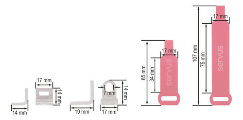 Kit De Bloqueo Servus Trabas Laterales 90º Servus S9.kb02 2