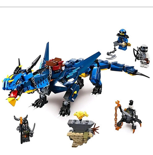 Blocos Tipo Ninjago Dragão De Tempestade 493 Peças 0