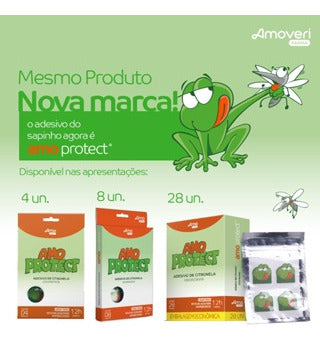 Repelente Natural Amo Protect  Adesivo De Citronela Com 8un 3