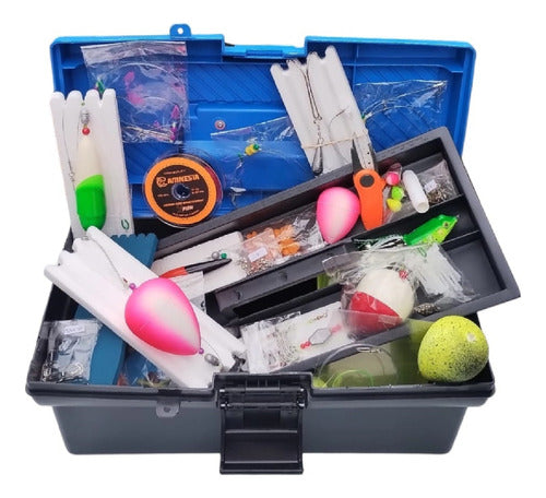 Red Fish Complete Fishing Tackle Box Set 0