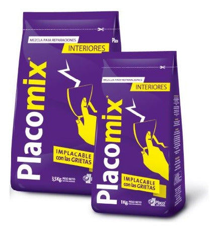 Enduido Placomix Para Interiores Base De Yeso X 1 Kg Cba 0