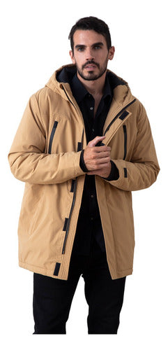 Ojo Rojo Campera De Abrigo Hombre Nylon Nico 0