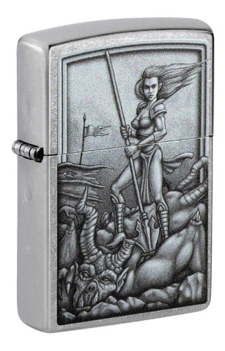 Zippo Genuine Lighter Model 48371 Medieval Mythology Warranty 0