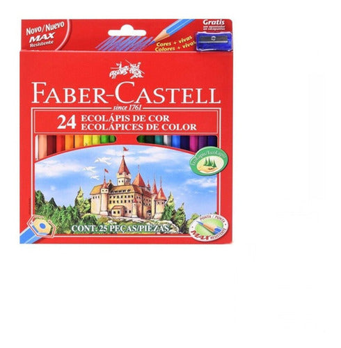 Faber-Castell Hexagonal Colored Pencils 24 Units 0