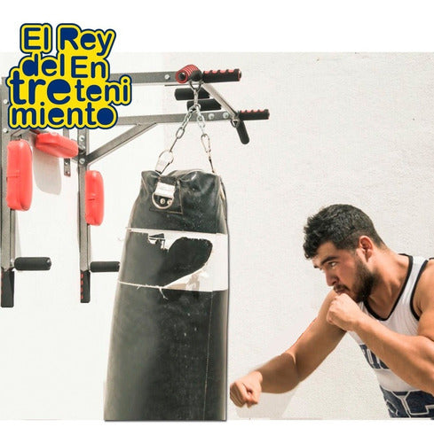 Barra Multifunción Dominadas, Paralelas, Boxeo, Pared El Rey 2