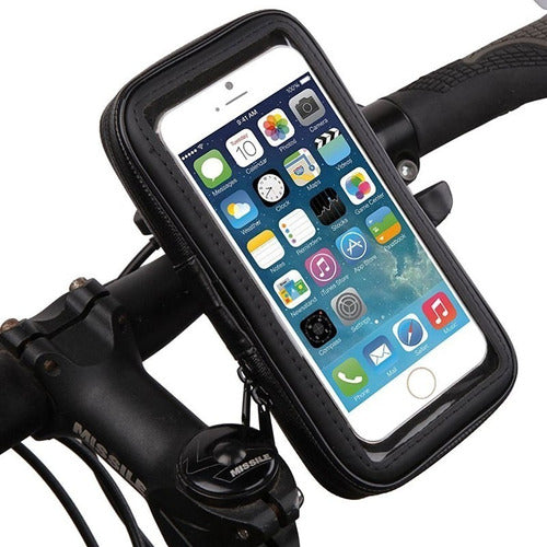 Generic Funda Soporte Celular Anti Caida Impermeable Bici Moto Largo 0