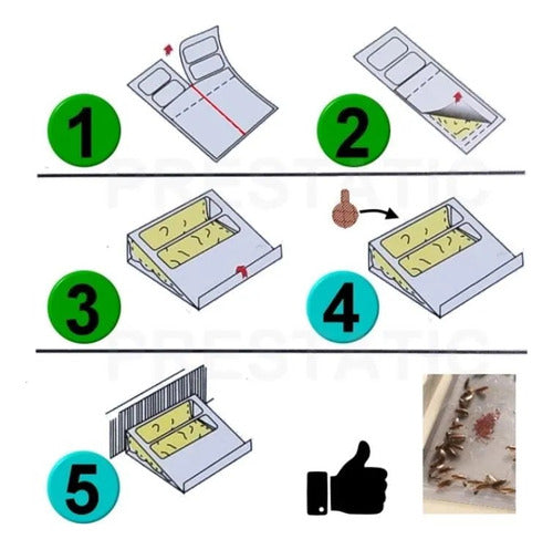 Non-Toxic Bait Glue Trap for Cockroaches Pack of 12 2