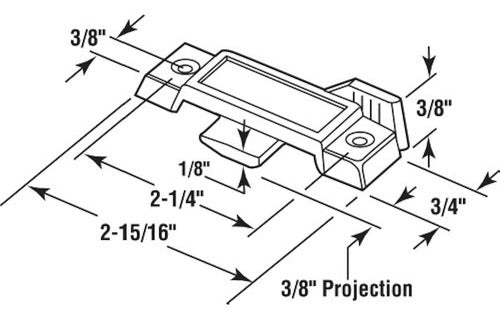 Prime-Line F 2589 Guillotine Lock for Sliding Windows 1