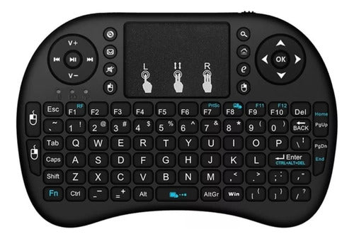 Mini Teclado Retroiluminado Inalámbrico Touchpad Android Pc° 0