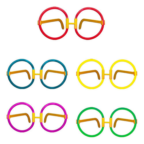 Enfiestados Neon Lennon Round Glow Glasses X10 0