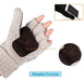 Omechy Winter Knitted Fingerless Gloves with Thermal Insulation 1