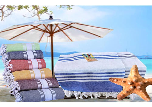 BolBom*S Turkish Cotton Bath Towel for Bathroom, Beach - Set of 4 1