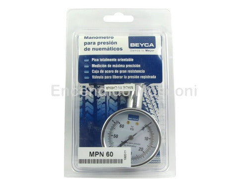 Beyca MPN60 Tire Pressure Gauge Air Control Manometer 0-60 PSI | 0-4 BAR 3