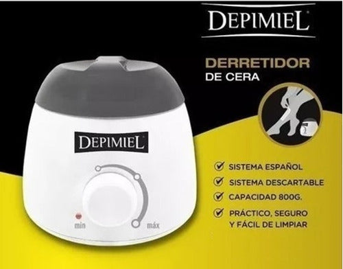 Depimiel Electric Wax Warmer for Professional and Home Waxing with 800g Wax + 800g Pearl Wax 4