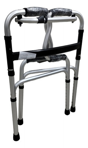 Maverick Aluminium Step Walker with Double Grip - Adjustable 3