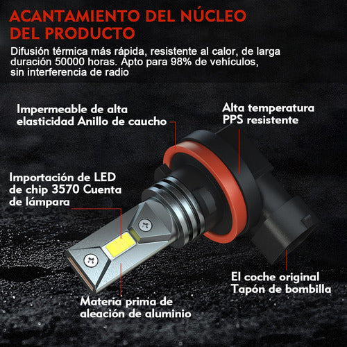 Para 9005 H11 2504 Kit De Farol Led Para Dodge Charger 4