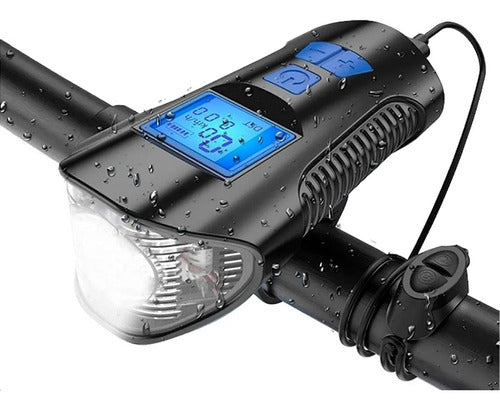 Techland Bike Speaker Speedometer Rechargeable USB Lights 0