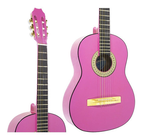 Classical Studying Guitar in Pink for Beginners 0