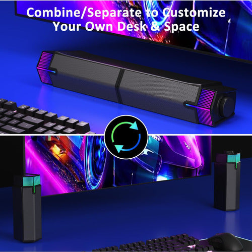 Barra Sonido Jeecoo M20 Bluetooth Led Rgb Alimentación Usb 1