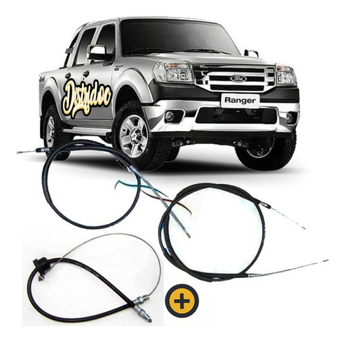 Kit X3  Cables De Freno Ford Ranger 4x4 2005/2012 0