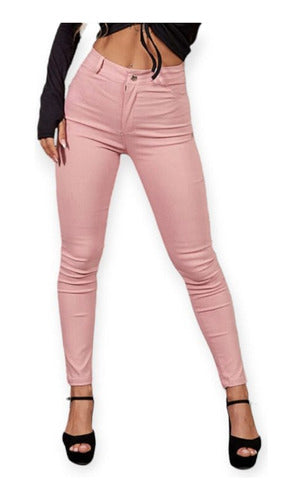 Classic Skinny Pants with Zipper and Button Various Colors 4