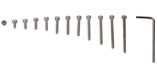 Yosoo 440 Pcs M3 Stainless Steel Hexagonal Head Socket Cap Screws and Nuts Kit 4