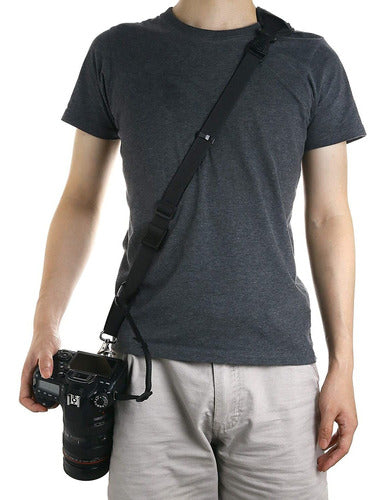 Professional DSLR Camera Shoulder Strap Harness | Black 0