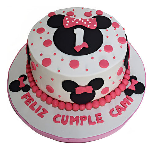 SS GOURMET Minnie Baby Pink Cake First Year - Birthdays Events 0