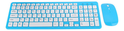 Conjunto De Teclado De Mouse Sem Fio Office Gaming Para Note 0