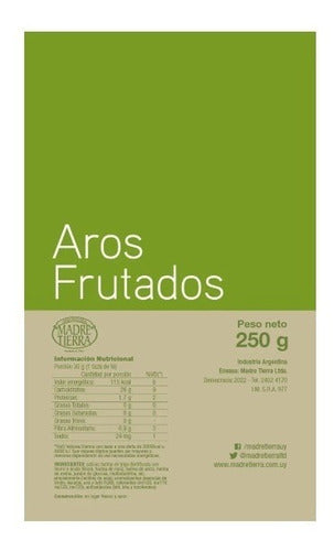 Aros Frutados Madre Tierra 250g 0