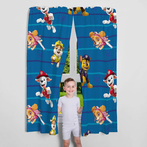 Franco Paw Patrol Window Curtains for Kids, 208 Cm X 160 Cm 1