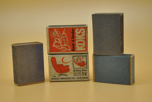 Antiguas Cajas De Fósforos Publicidad Lote X5 Vintage Viejas 1