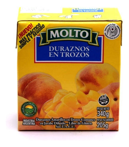 Pack of 24 Molto Peach Slices 340g Each 0