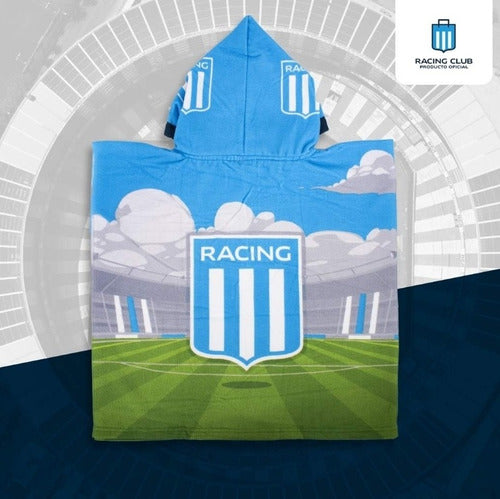 Ponchito Infantil Original Más Bolso De Regalo Racing Club 2