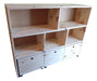 BH Unfinished Pine Toy Organizer with Dimensions 1.20x1.20x30 0