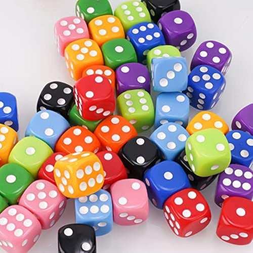 NITOY Game of Dice 0.630 In, 50 Units of 6 3