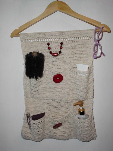 Crochet Organizer with Two Pockets 3