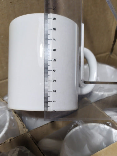 Fabrica Nacional Taza Jarro Mug Recto Cerámica Blanco Para Sublimar Pack X12u 6