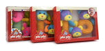 Set of 3 Baby Rattles Plush Fun in Box 8