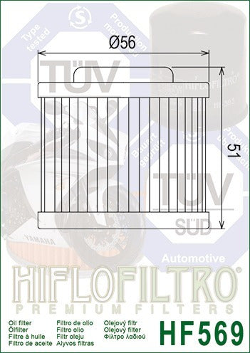 Filtro De Aceite Mv-augusta Stradale Hiflo Hf569 Avant Motos 1