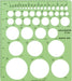 Pacific Arc Professional Circle Guide, 45 Circles from 1/16" to 2.25" 0