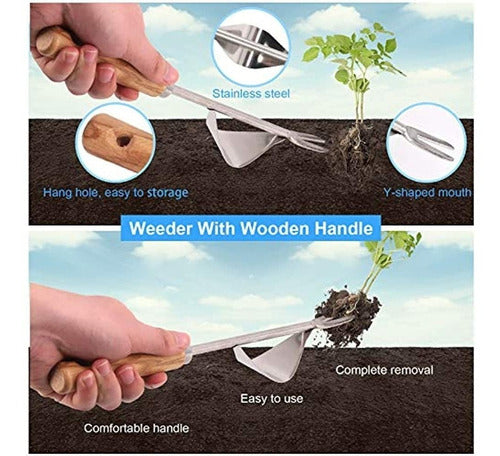 Glarks Manual Weeding Tool Set of 5 Pieces 3