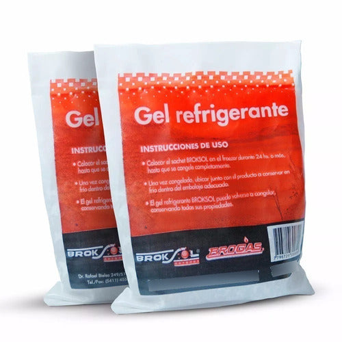 Gel Refrigerante Termico Brogas 300 Gr Lunchera X 2 Unidades 0