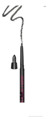 Monique Black Retractable Eyeliner with Silver Glitter 0