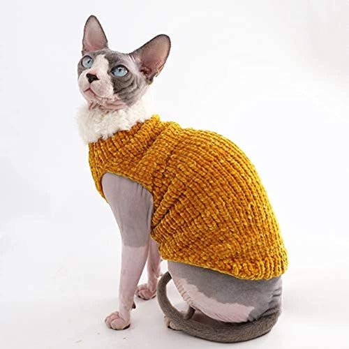 Kitipcoo Sphynx Cat Winter Sweater Outfit 5