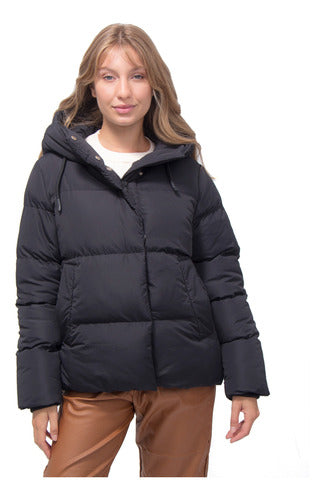 Elástica Women's Puffer Jacket with Hood - Well Insulated 4